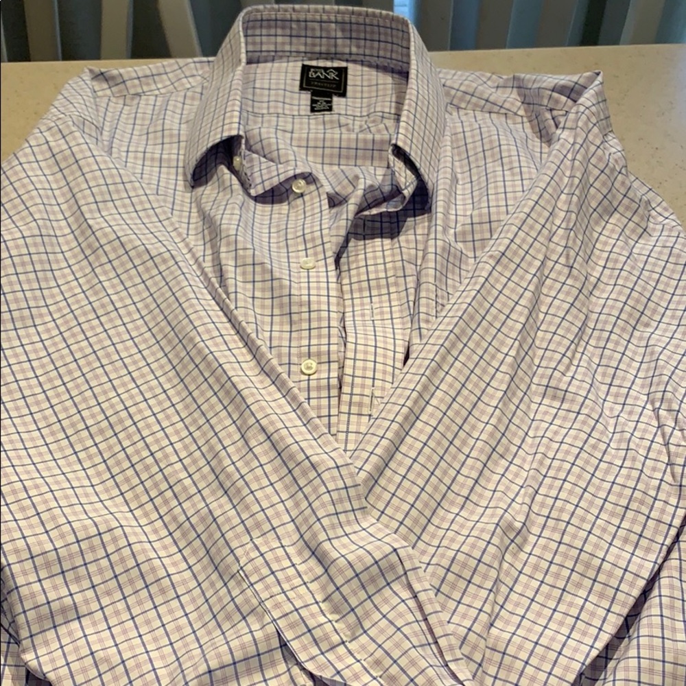 Jos A Bank men’s Dress shirt 18 34/35 Traveler